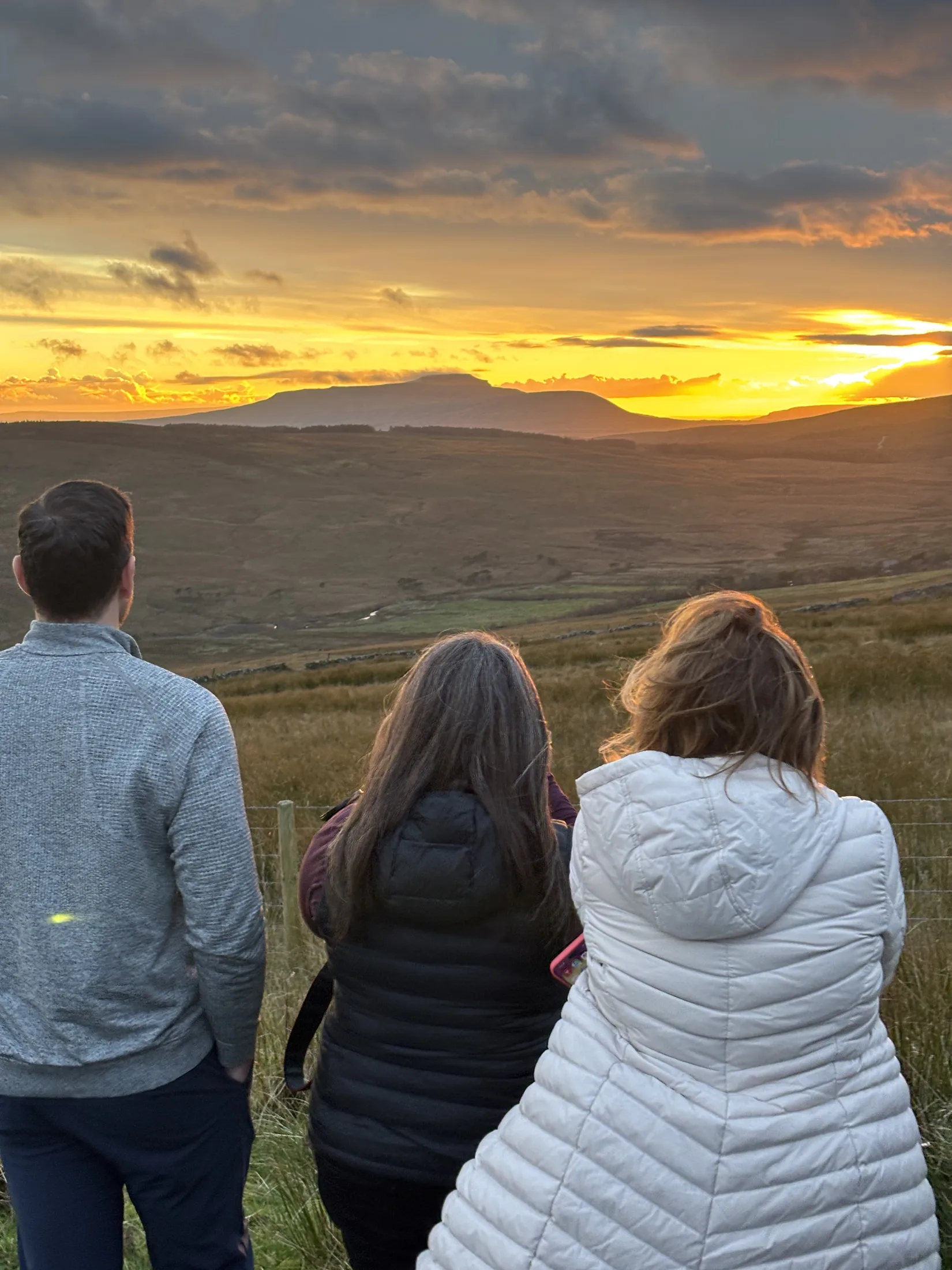 Guests taking in the view on a private Yorkshire Dales day tour