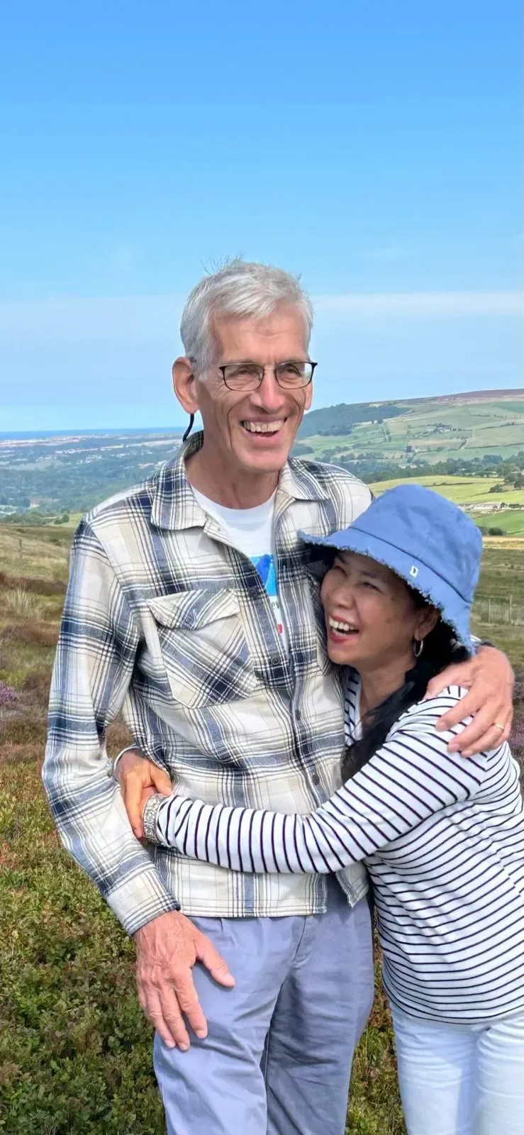 Delighted guests smiling together on their private Whitby, Moors & Coast day tour